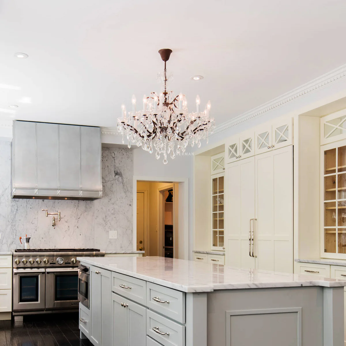 Rocaille Iron & Crystal Chandelier - Image 16