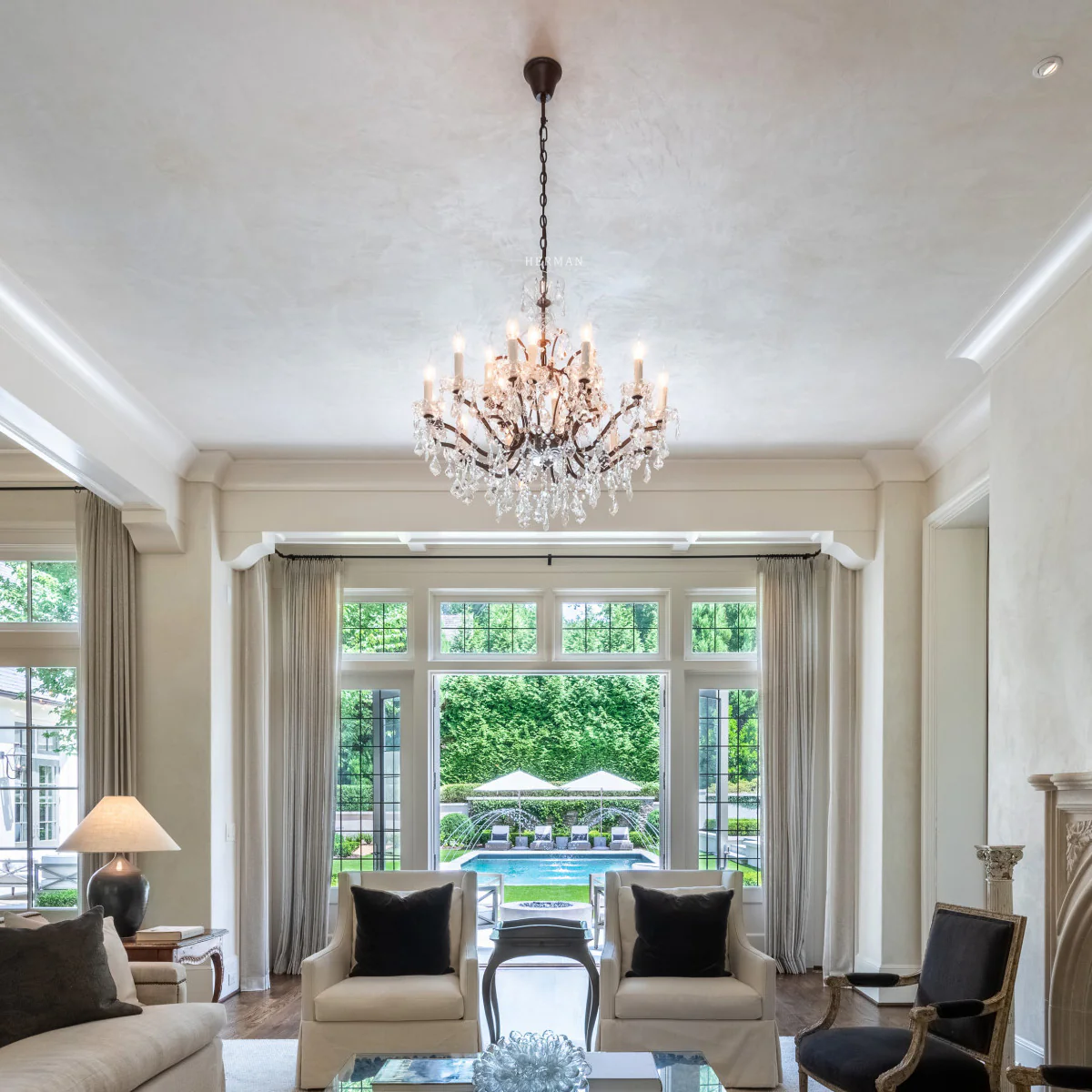 Rocaille Iron & Crystal Chandelier - Image 18