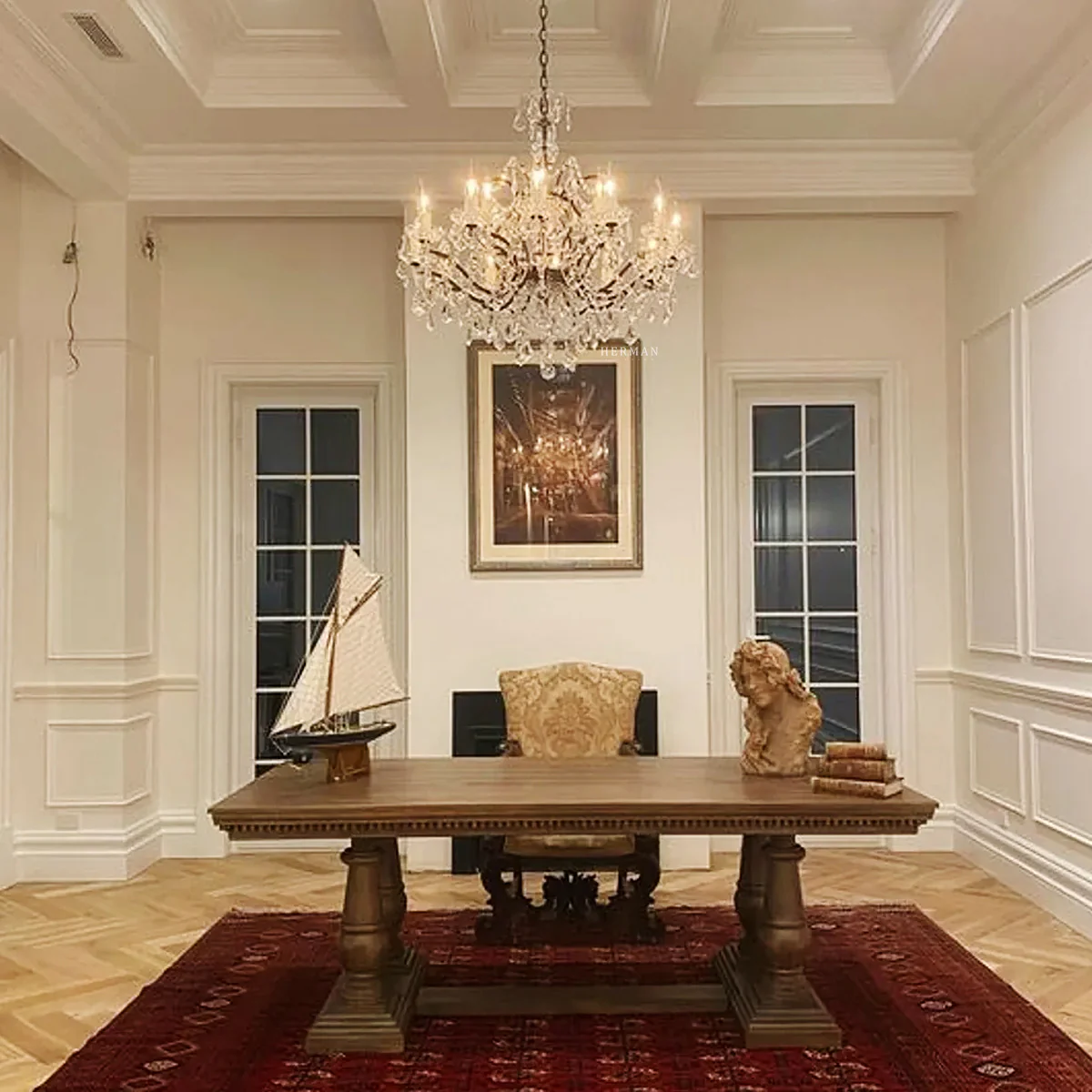Rocaille Iron & Crystal Chandelier - Image 19