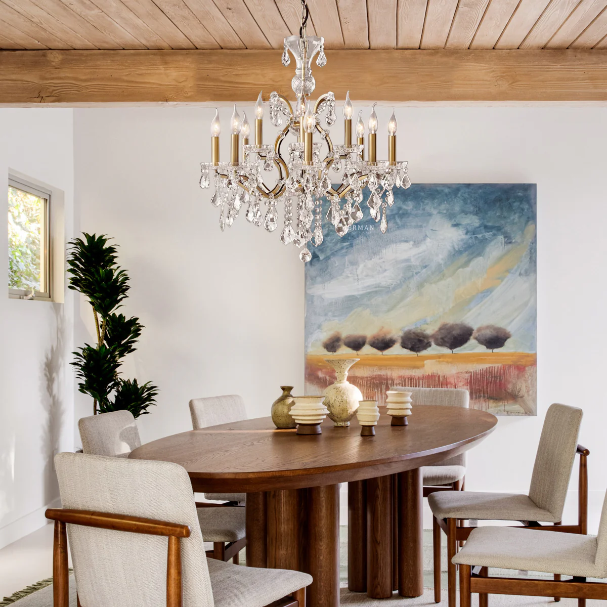 Rocaille Iron & Crystal Chandelier - Image 20