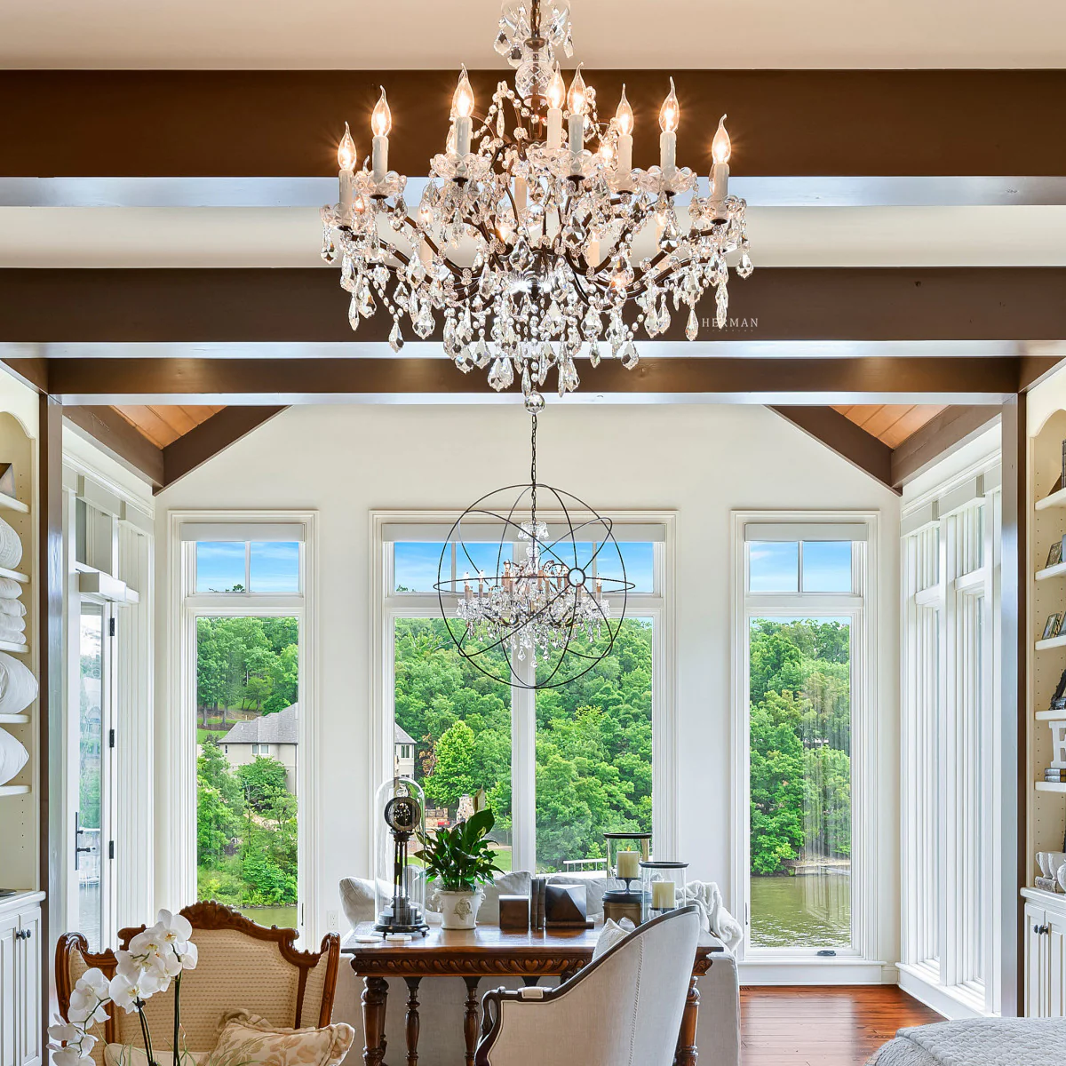 Rocaille Iron & Crystal Chandelier - Image 21