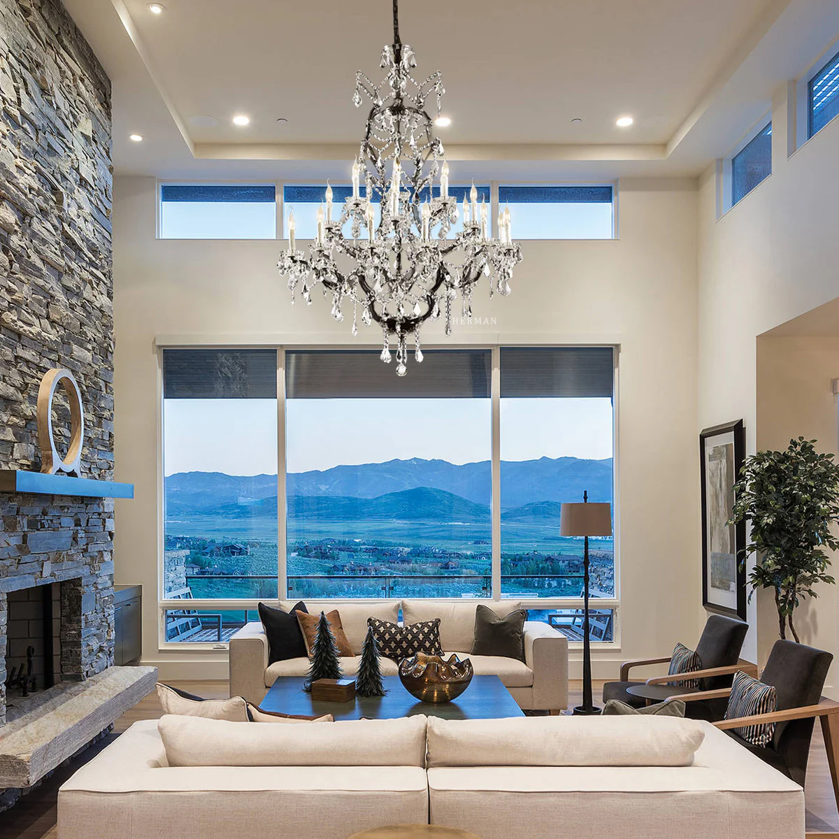 Rocaille Iron & Crystal Chandelier - Image 25