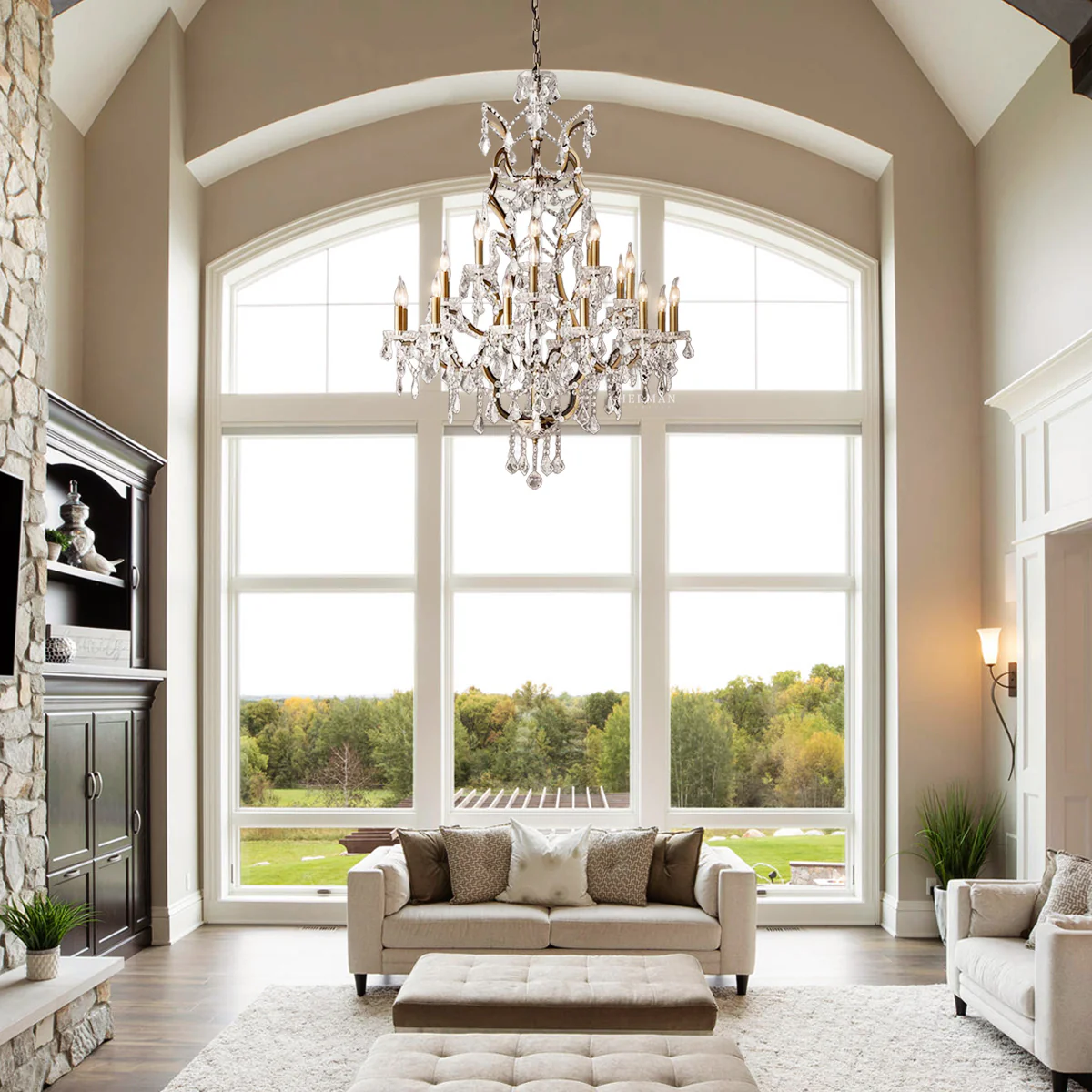 Rocaille Iron & Crystal Chandelier - Image 26