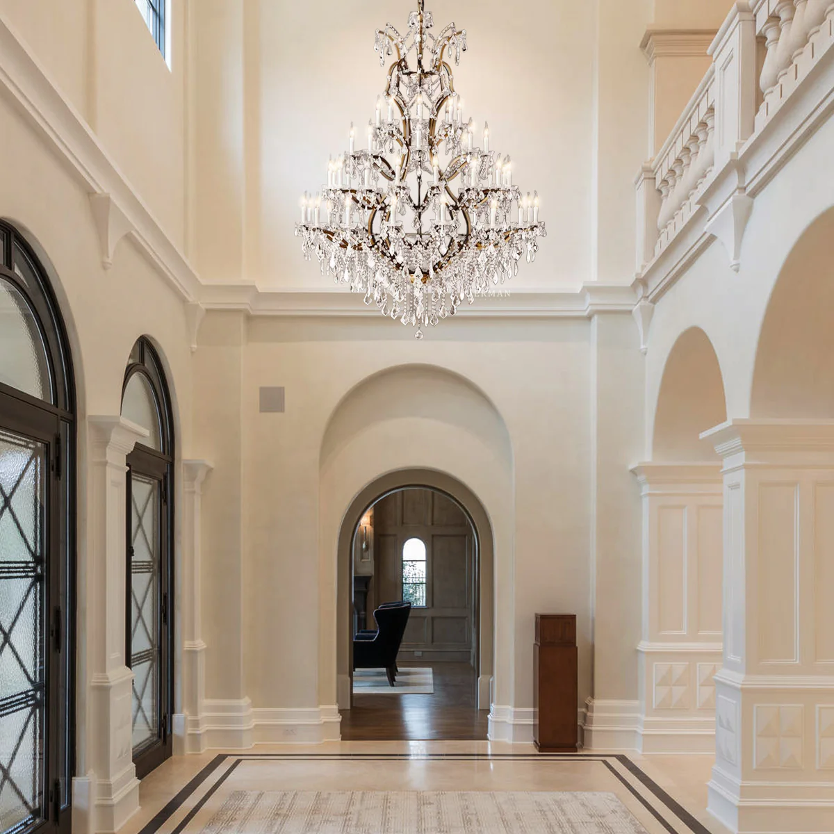 Rocaille Iron & Crystal Chandelier - Image 30