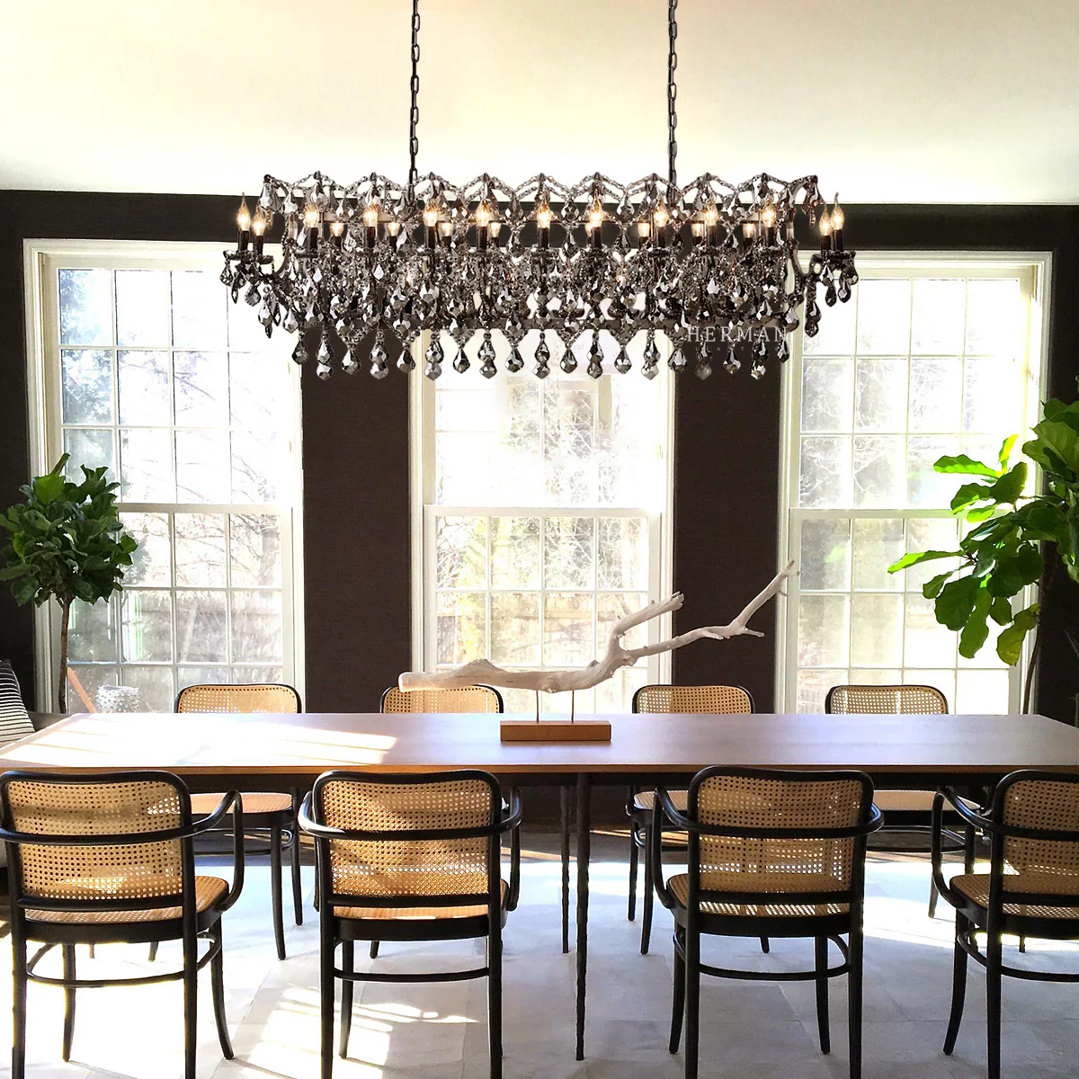 Rocaille Iron & Crystal Chandelier - Image 32