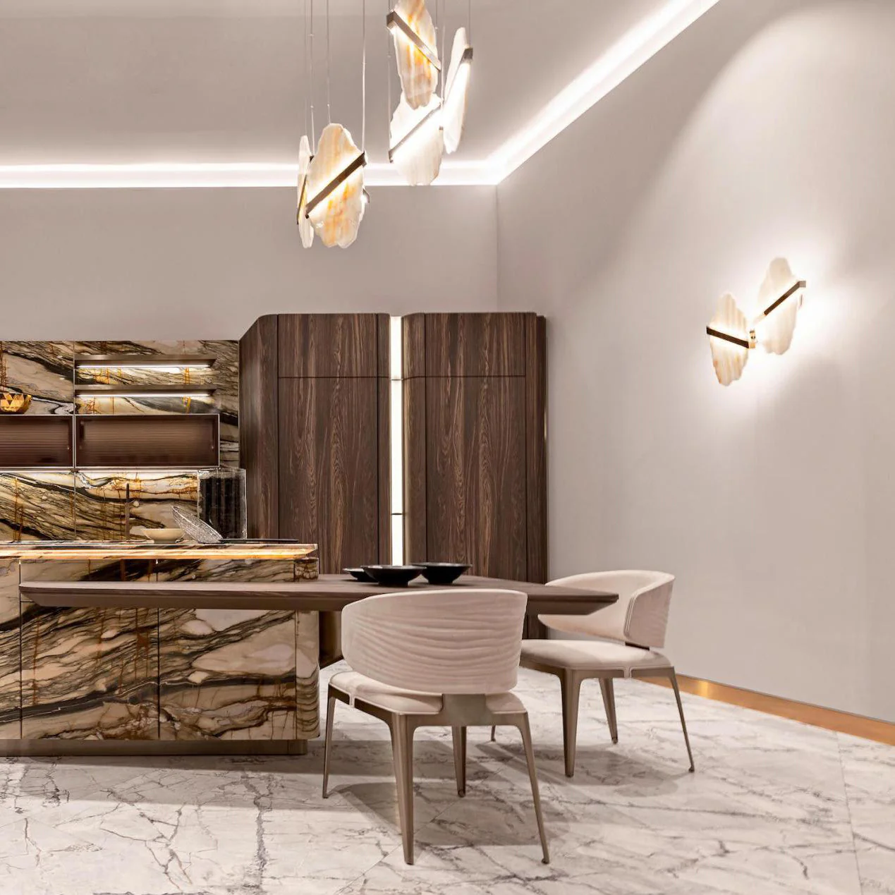 Rock Alabaster Chandelier - Image 11