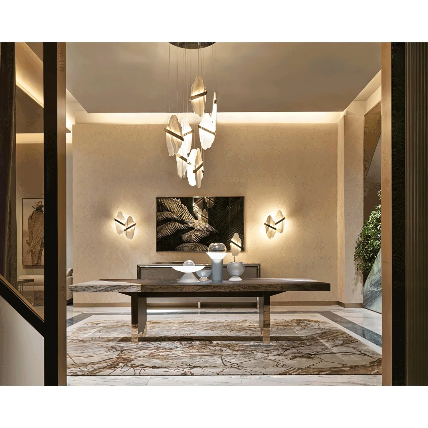 Rock Alabaster Chandelier - Image 12
