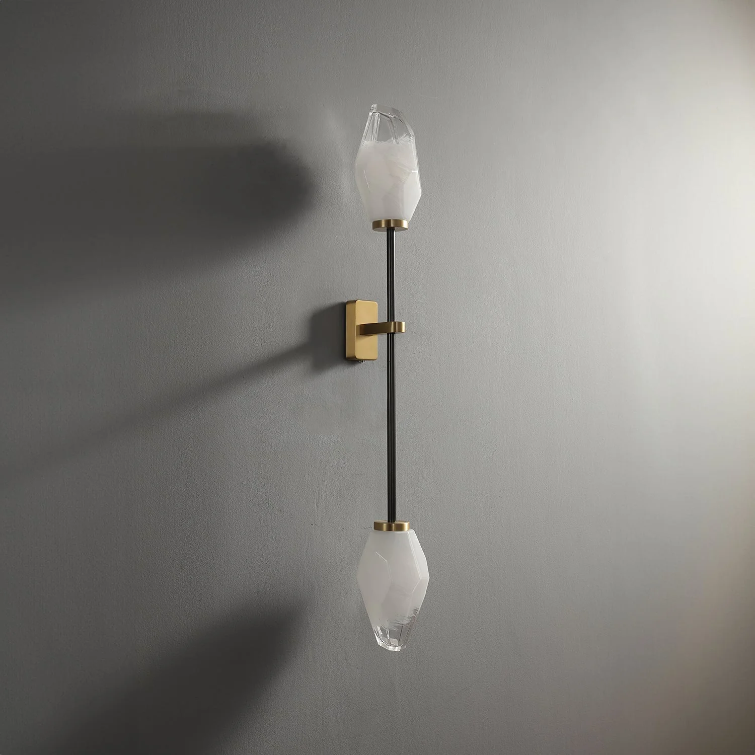 Rock Glass ADA Dual Wall Sconce - Image 5