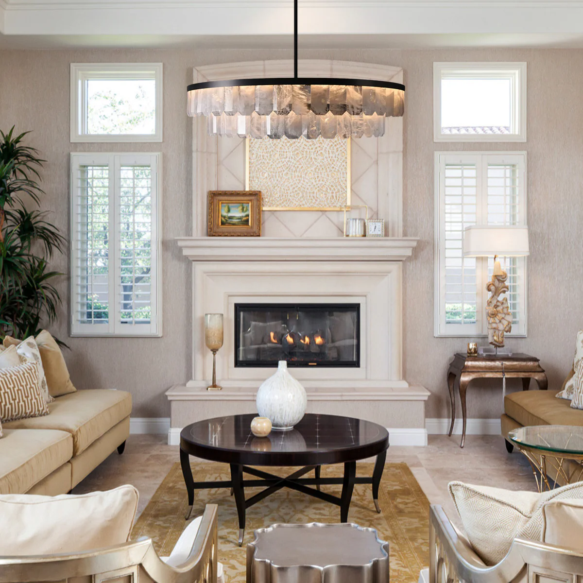 Rolantis Double Rock Crystal Chandelier - Image 2