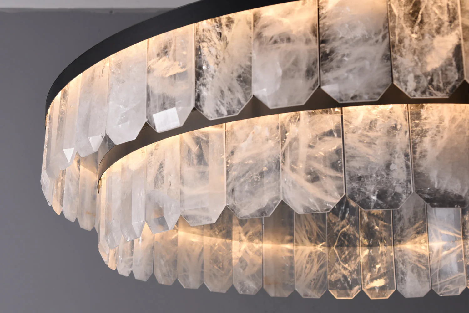 Rolantis Double Rock Crystal Chandelier - Image 5