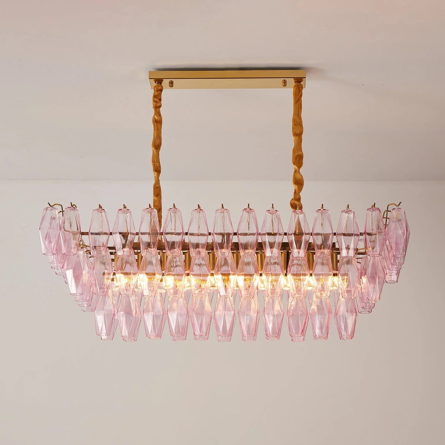 Rose Prism Glass Chandelier - Image 10