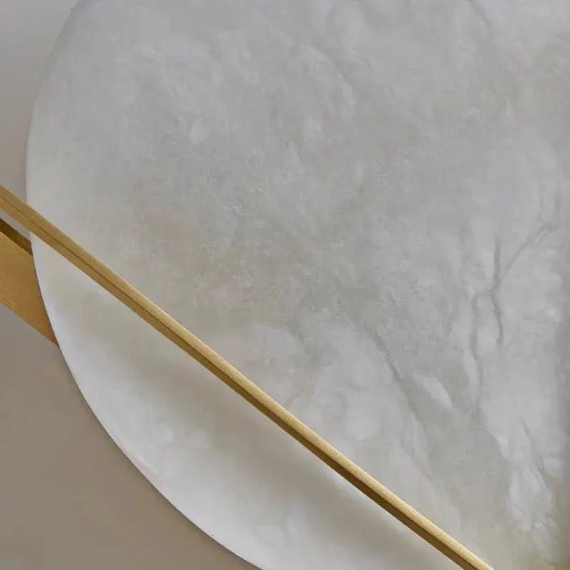 Round Alabaster Wall Sconces - Image 6
