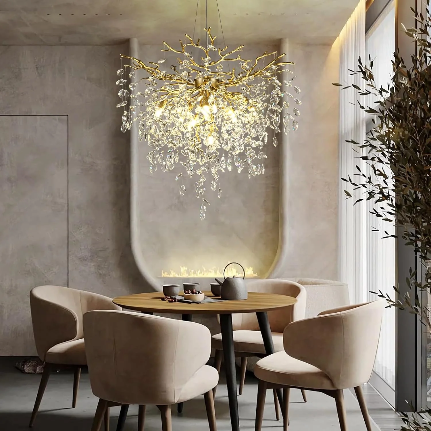 Solara Round Tree Branch Chandelier 24" 32" 40" Tree Branch - Image 29