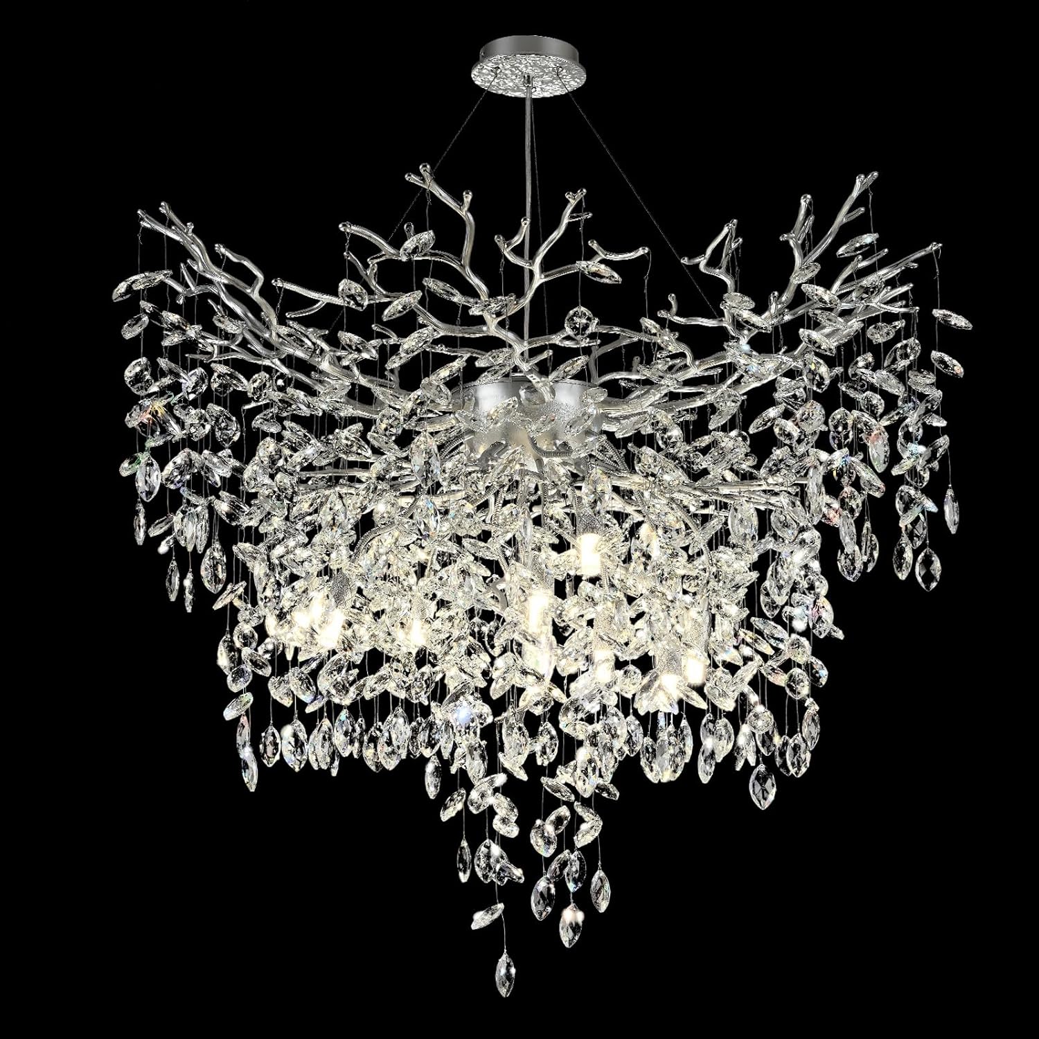 Solara Round Tree Branch Chandelier 24" 32" 40" Tree Branch - Image 4