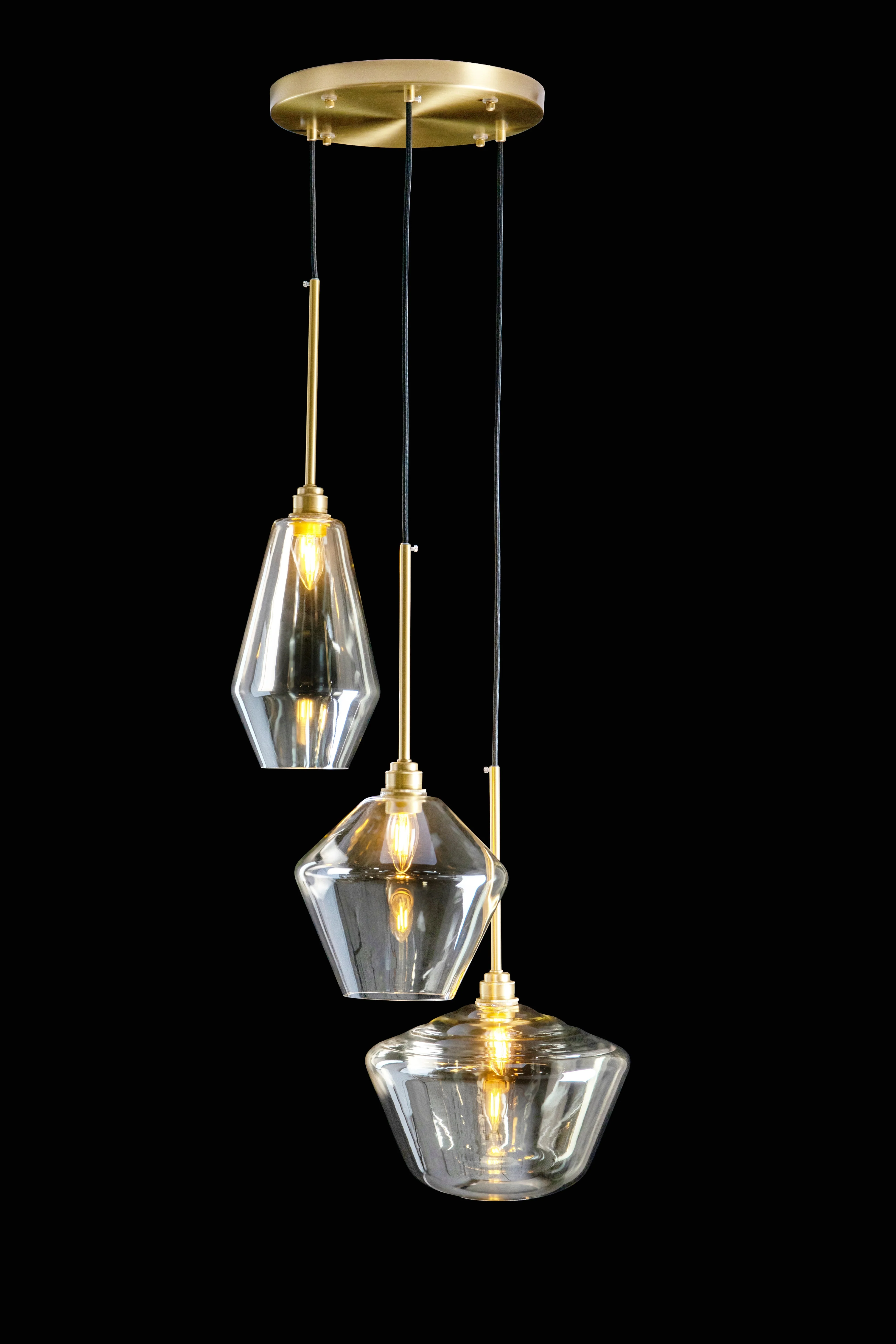 Ryan Glass Cascade Pendant - Image 3