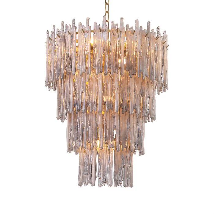 Saint Roch Modern Glass Chandelier [S/L] - [Brass & Glass] - Image 8