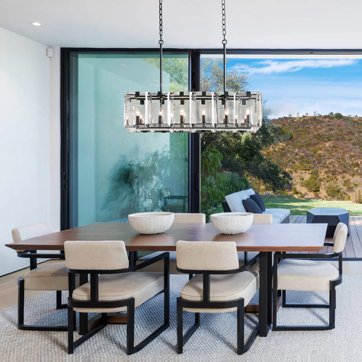 Salomon Rectangular Chandelier - Image 3