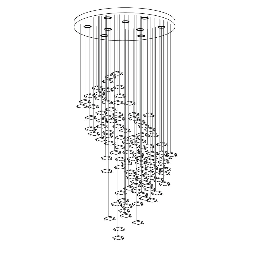 Tidal Stair Chandelier - Image 79
