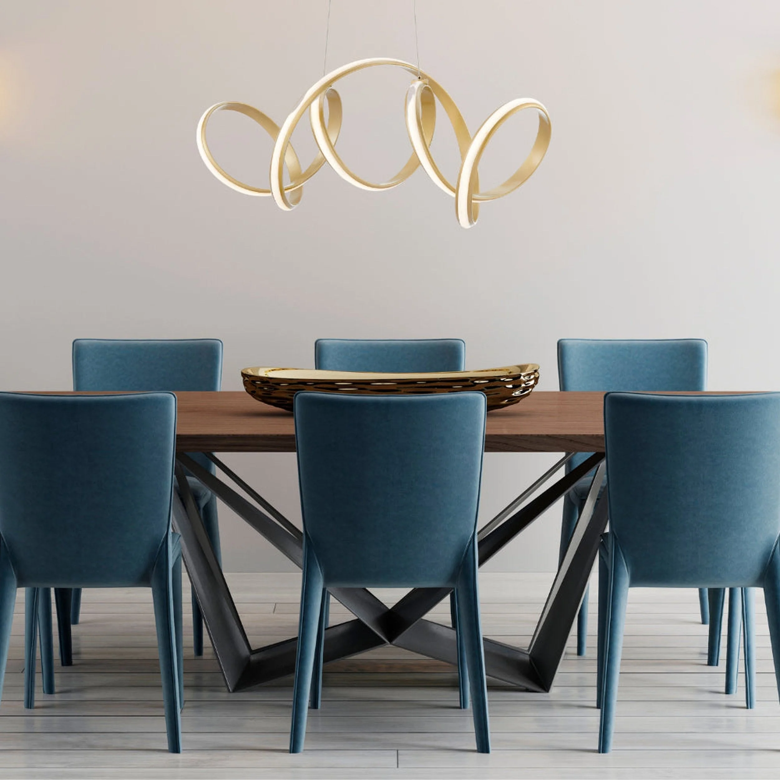 Seville LED Chandelier // Gold - Image 3
