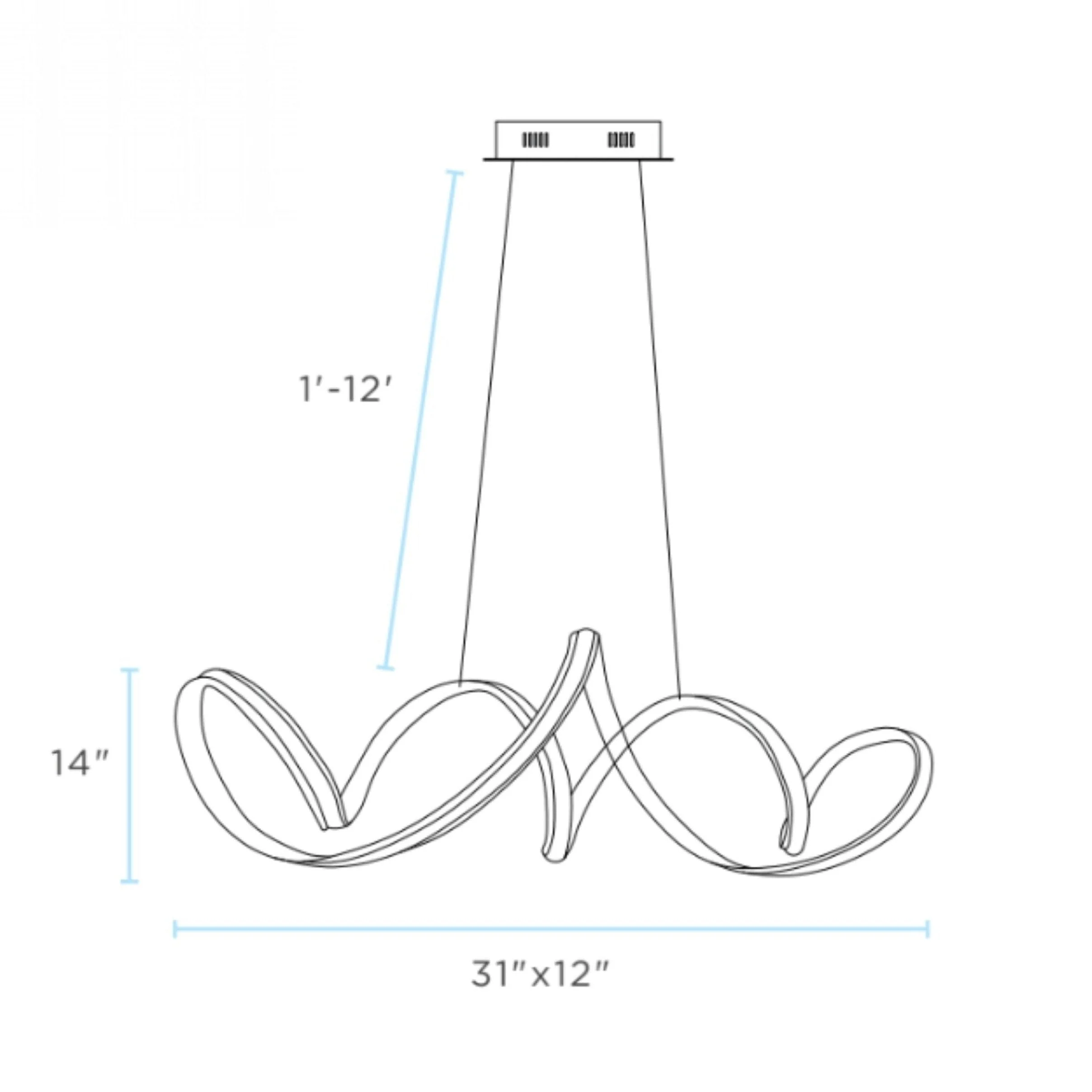 Seville LED Chandelier // Gold - Image 7