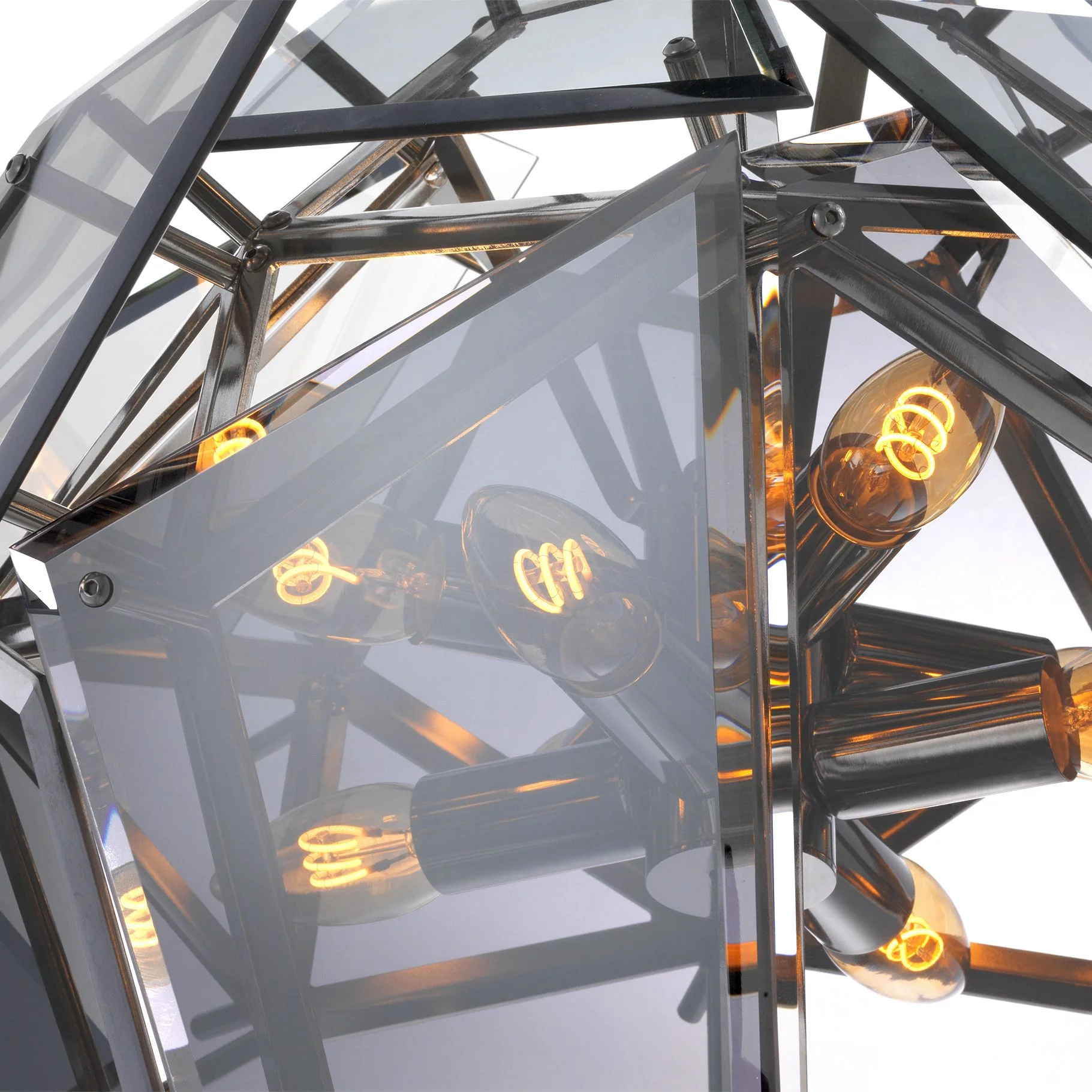 Shard Modern Glass Chandelier - [Nickel/Gold] - Image 5
