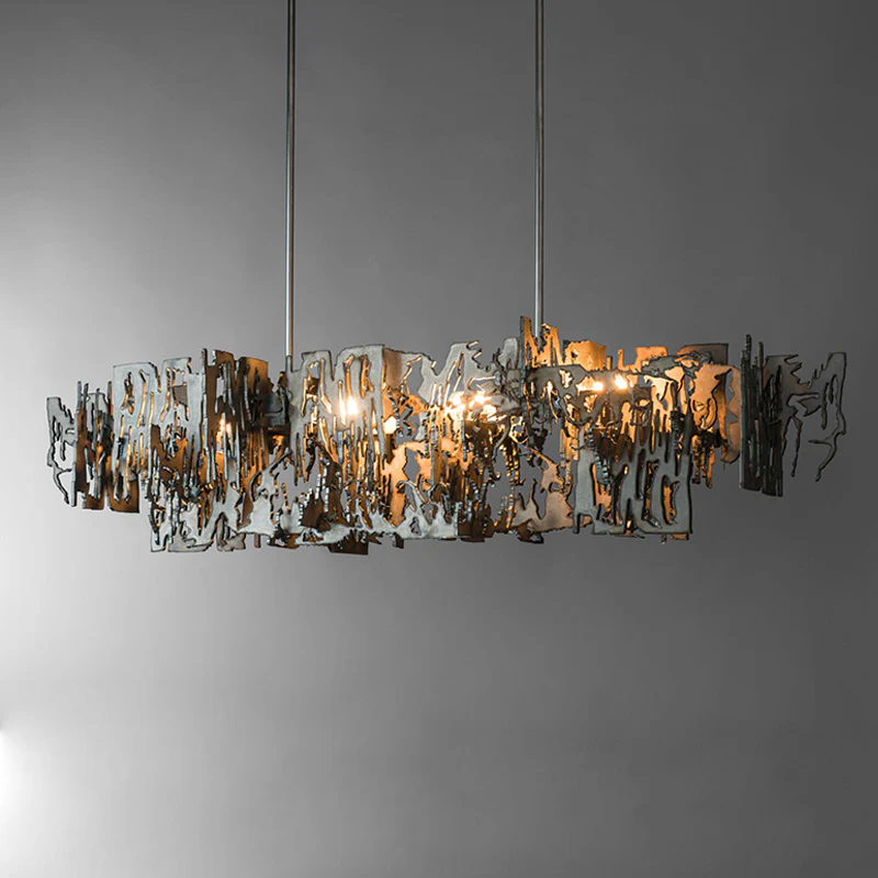Simple Artistic Metal Dining Table Chandelier - Image 10