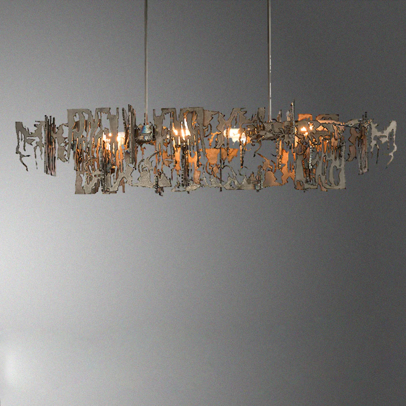 Simple Artistic Metal Dining Table Chandelier - Image 11