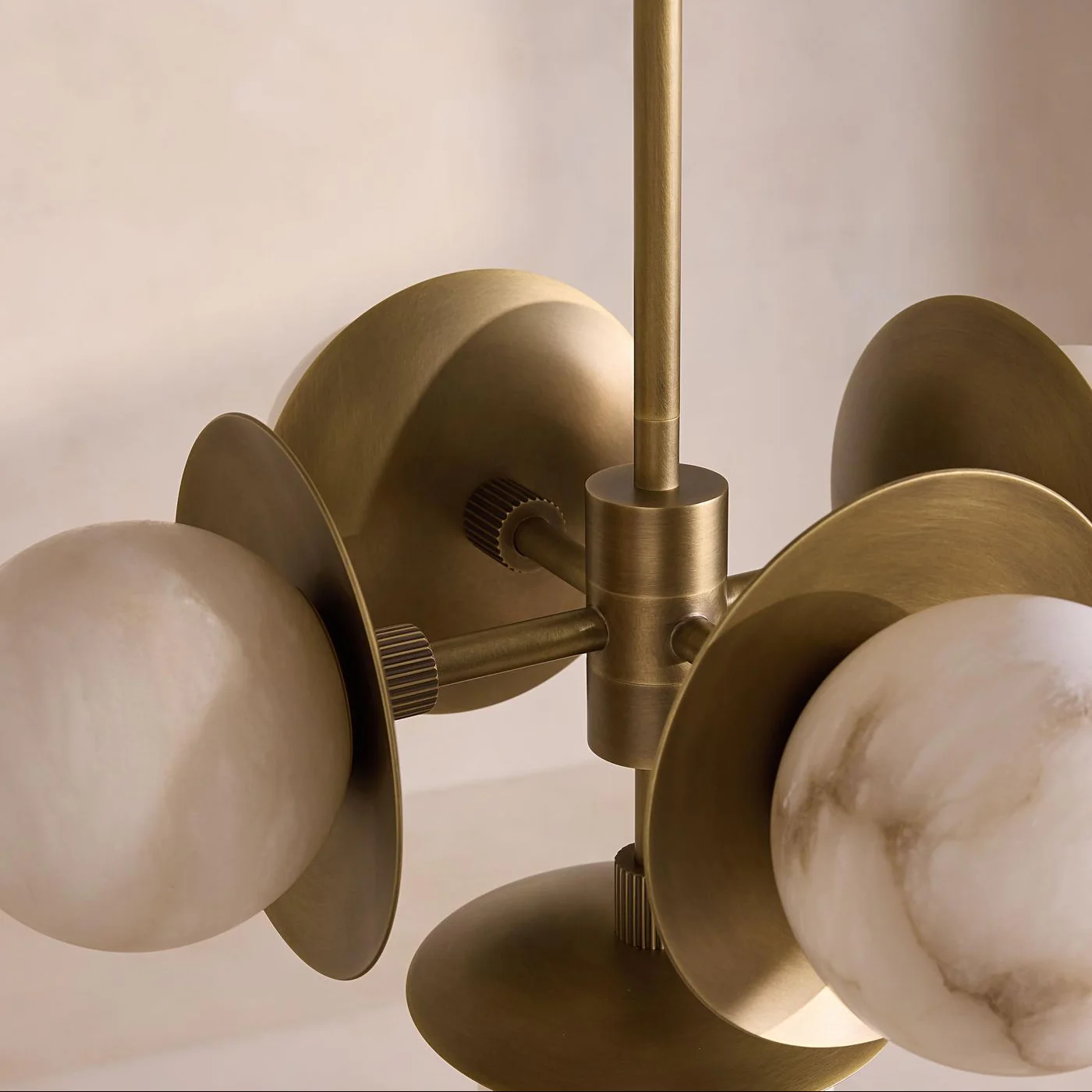 Snowflake Alabaster Orb Chandelier - Image 4