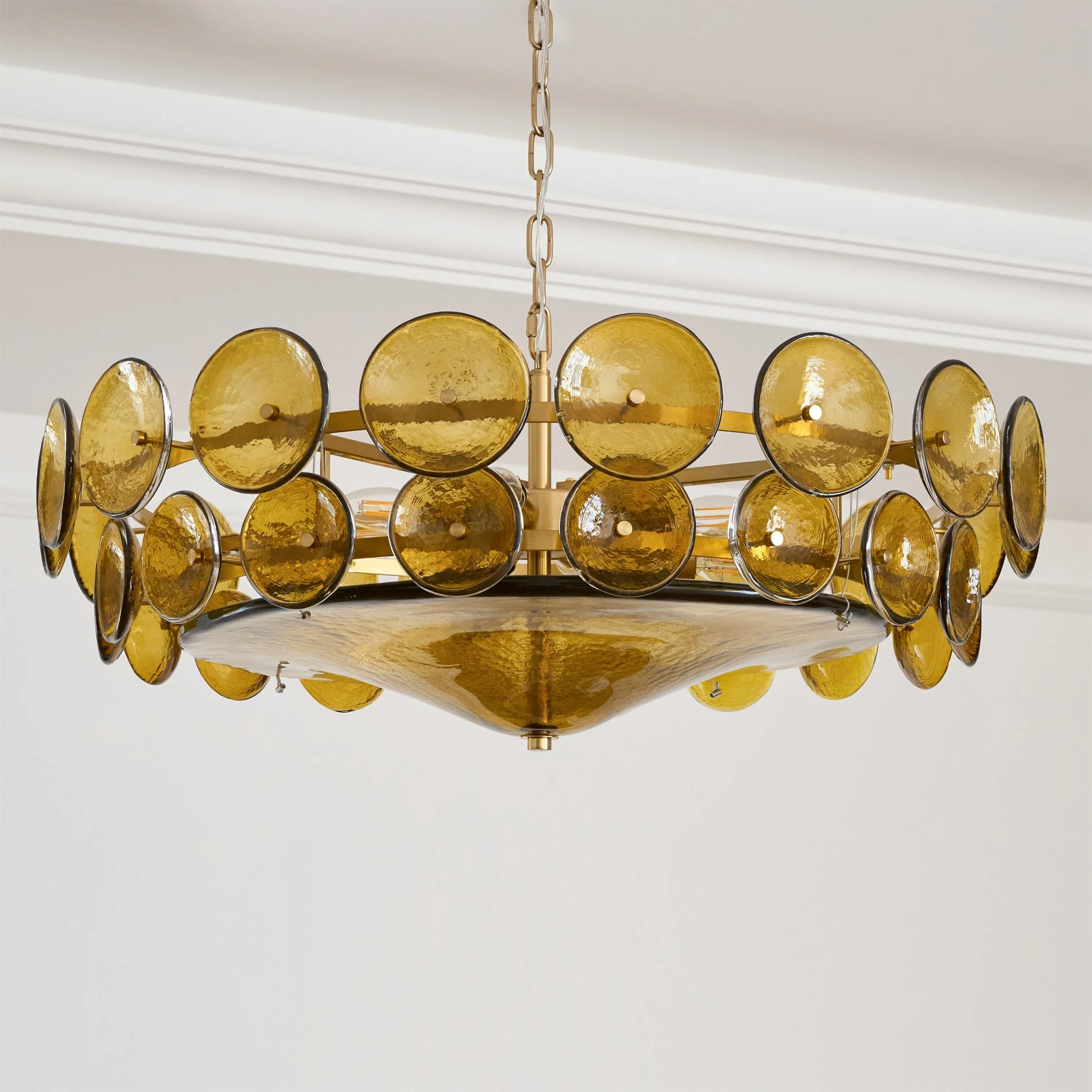 Solaris Disc Murano Chandelier - Image 13