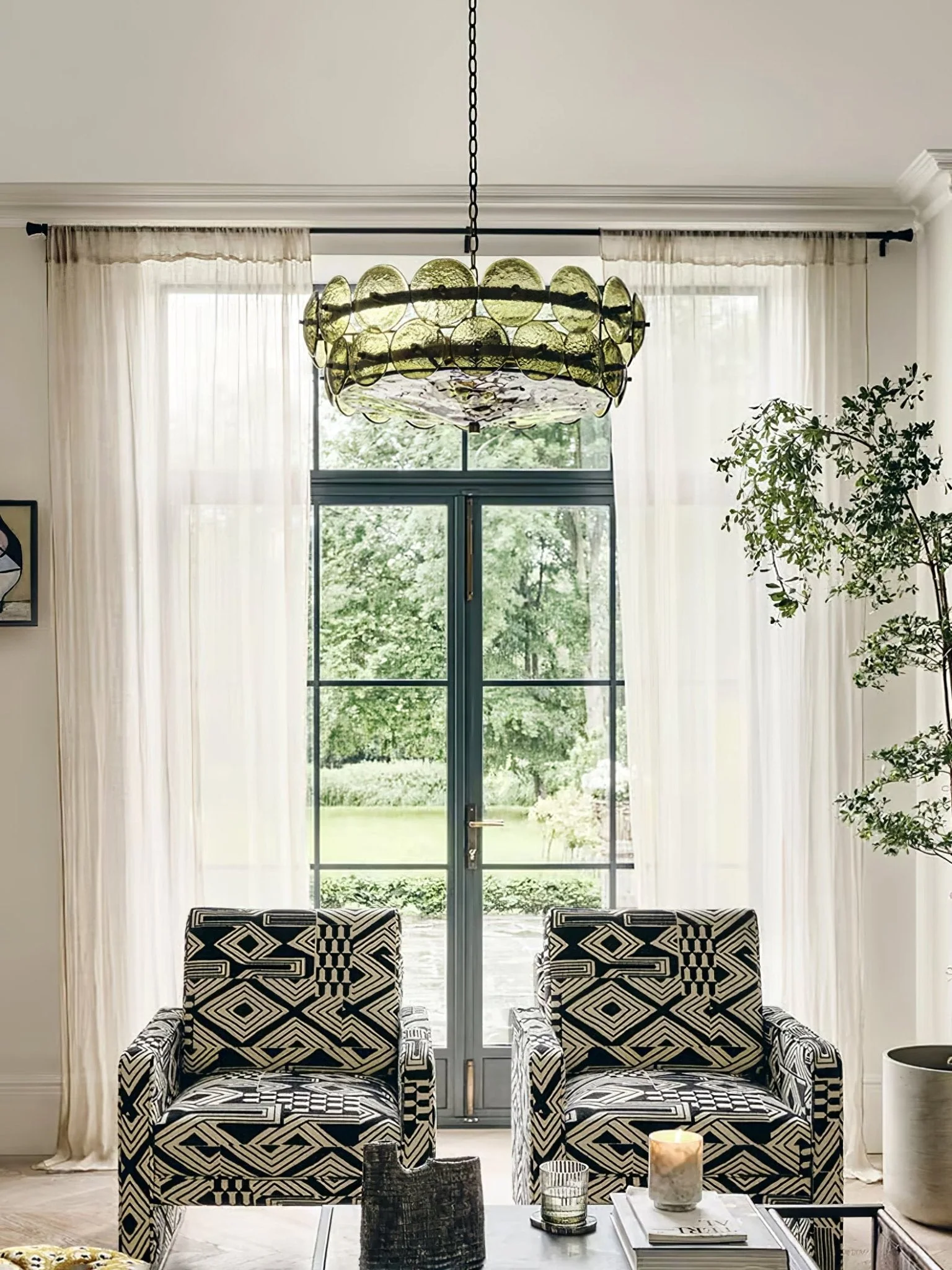 Solaris Disc Murano Chandelier - Image 17