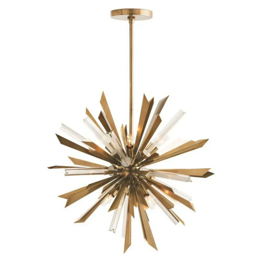 Solitude Quartz Round Chandelier 24" 38" - Image 4