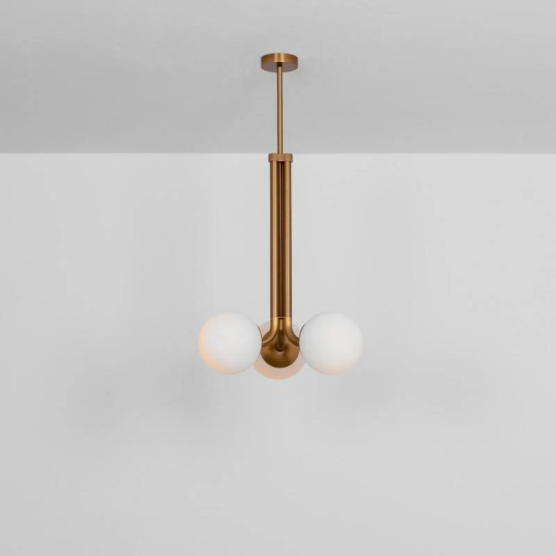Soren 3-Light Modern Brass Chandelier - Image 7