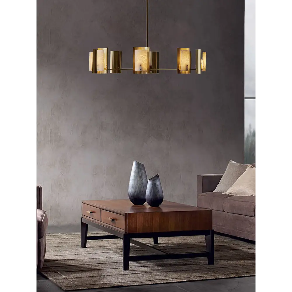 Spanish Alabaster Linear Chandelier - Image 8