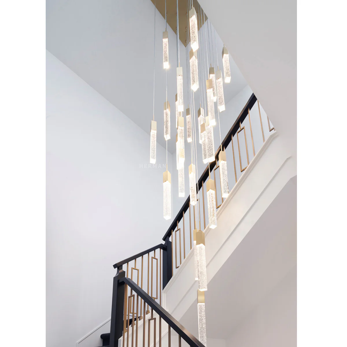 Sparkling Night Cylinder Chandelier// 13 Light - Image 5