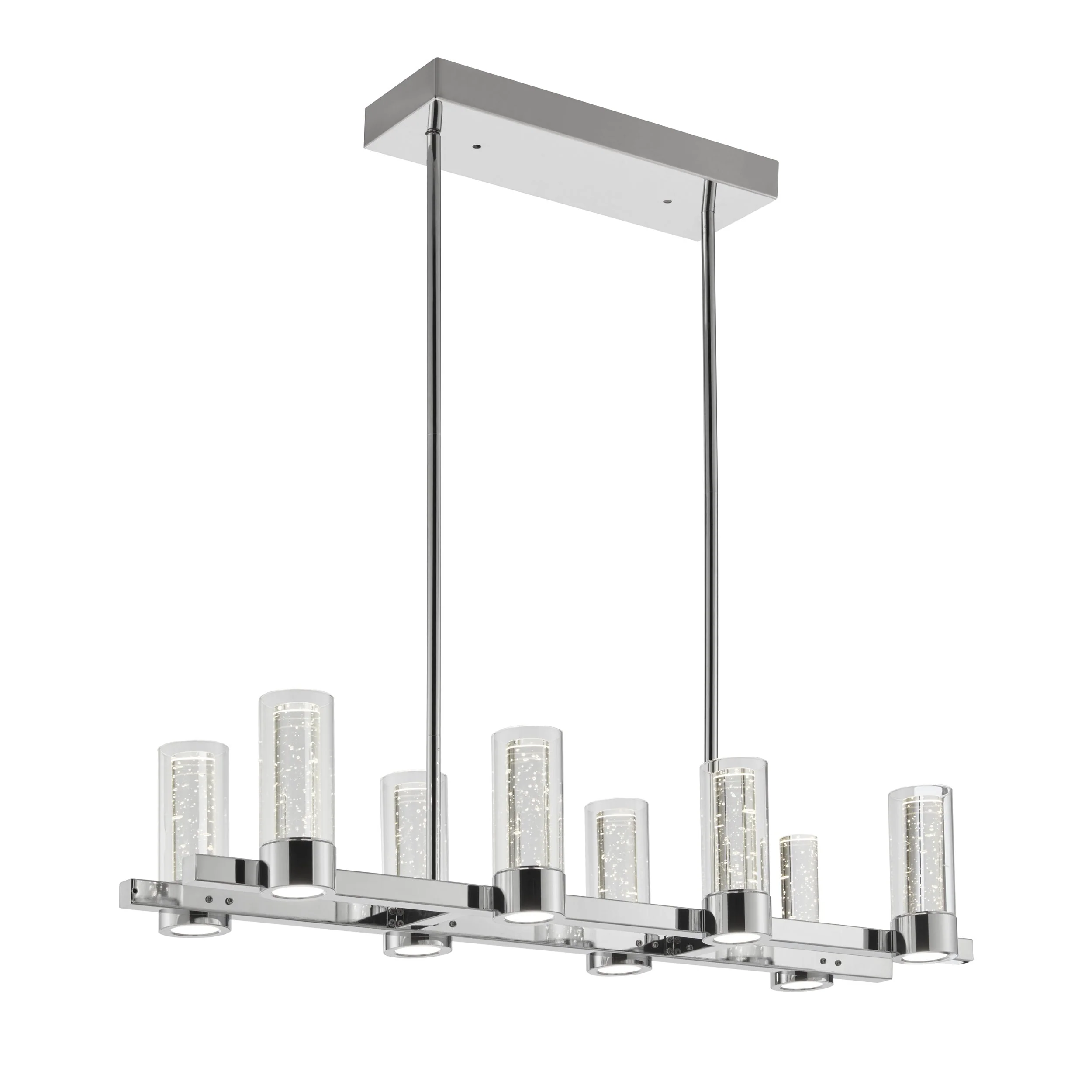 Sparkling Night LED Rectangular Chandelier// 8 Lights - Image 5