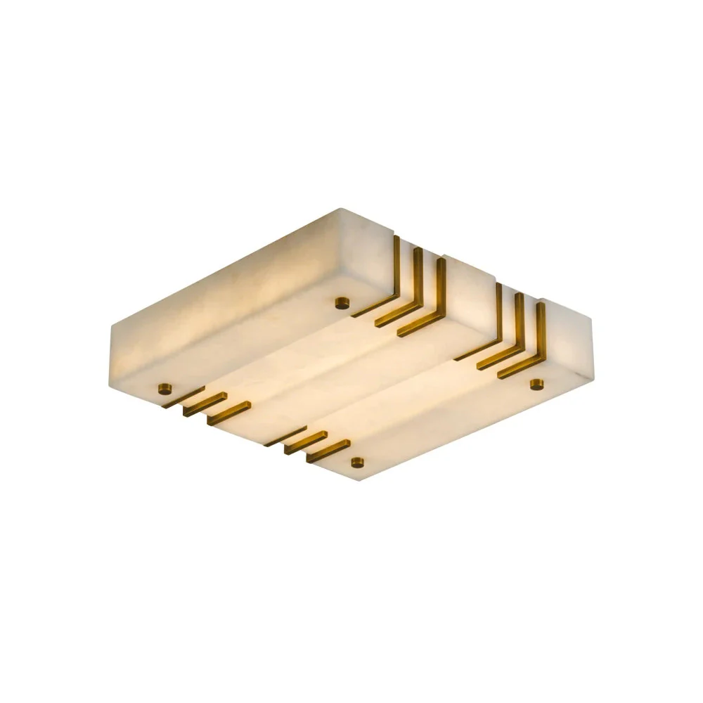 Square Alabaster Ceiling Lamps - Image 3