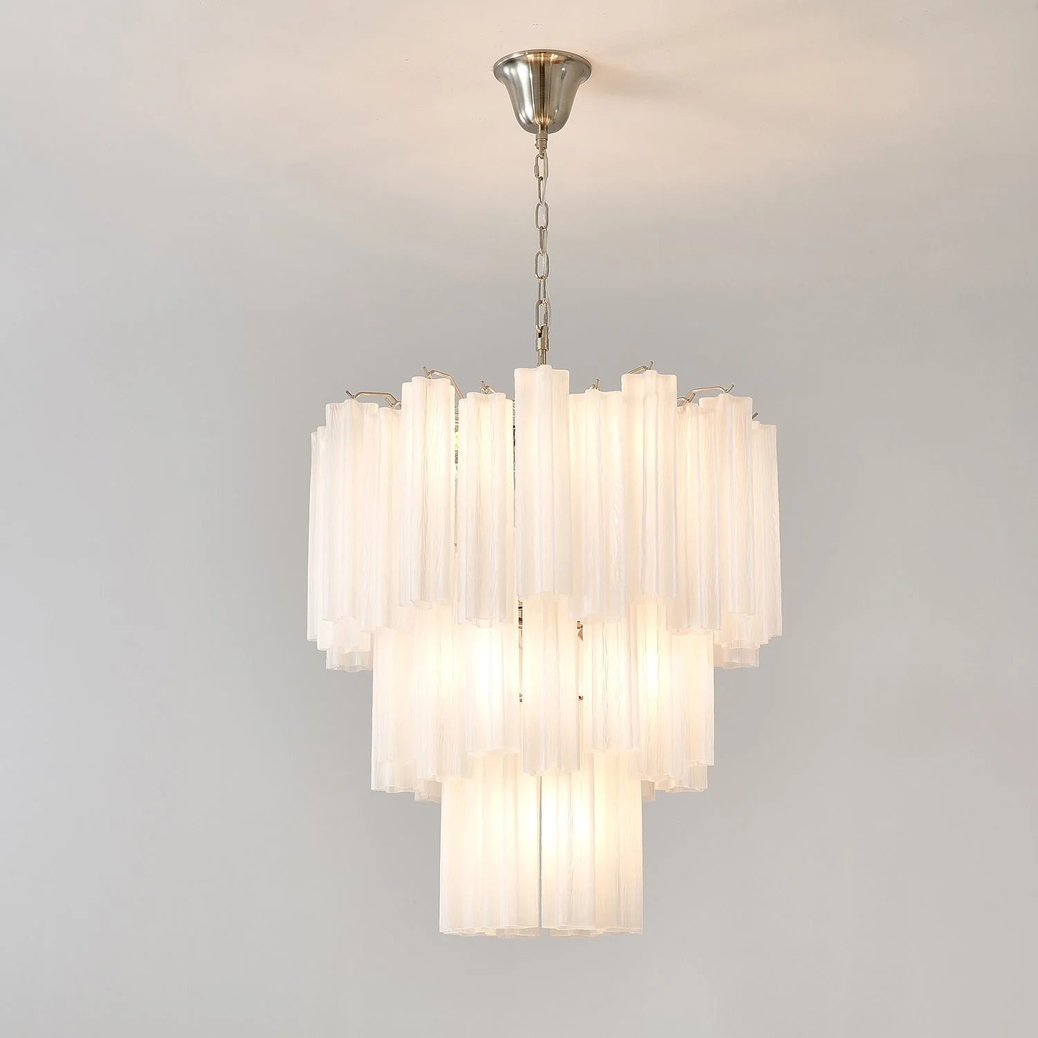 Frosted Glass Tubes Chandelier - Image 11