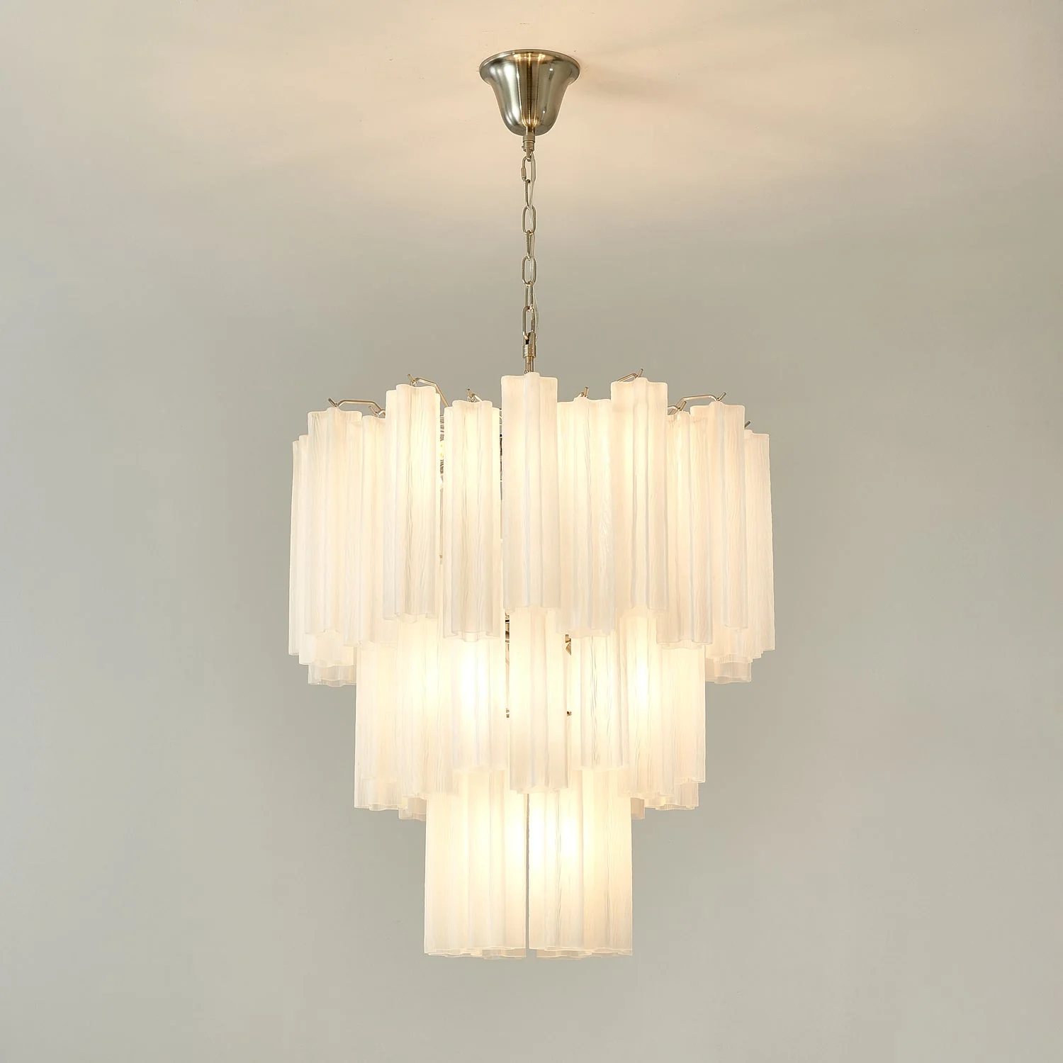 Frosted Glass Tubes Chandelier - Image 12
