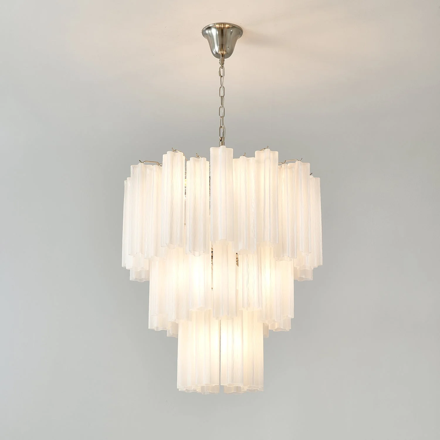 Frosted Glass Tubes Chandelier - Image 13