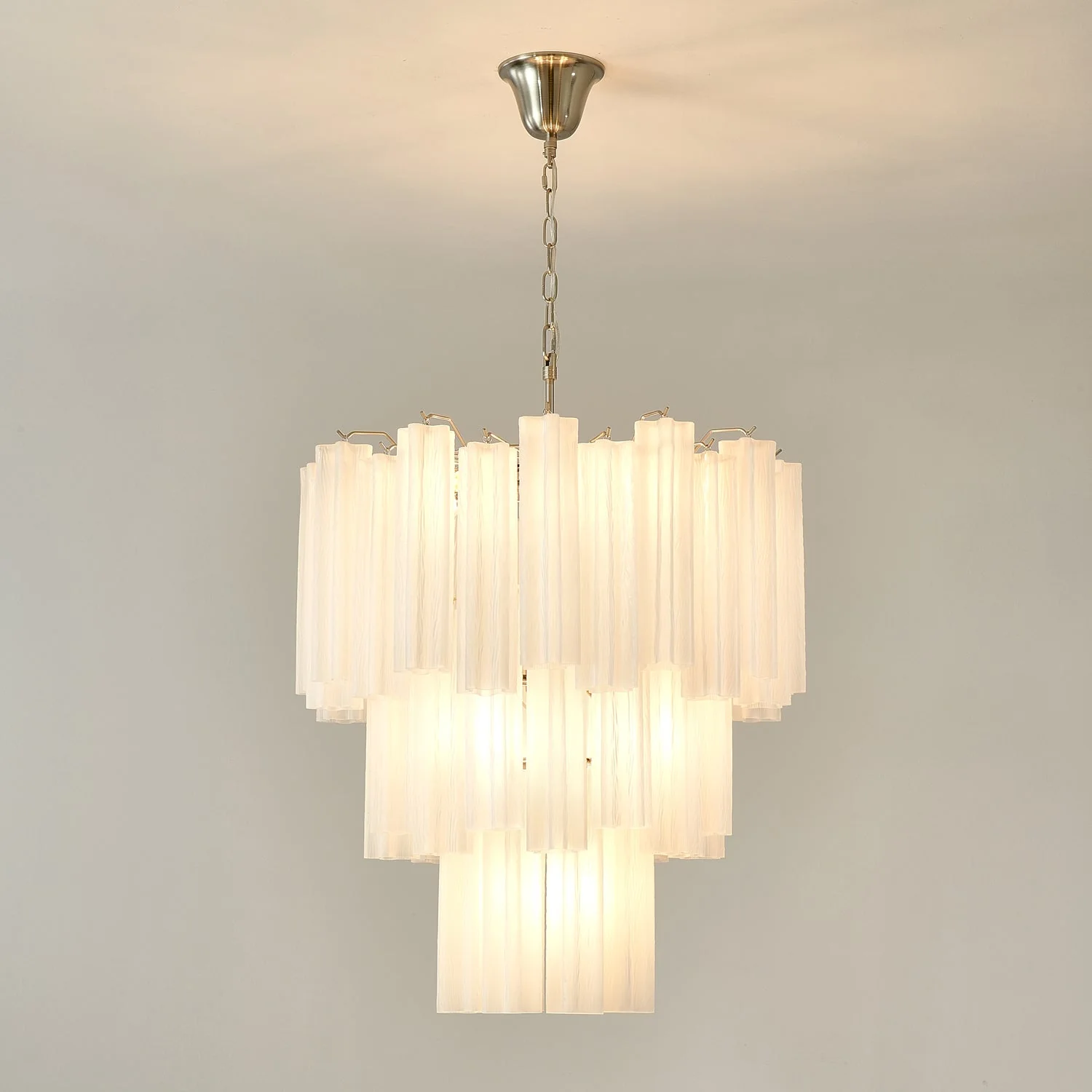 Frosted Glass Tubes Chandelier - Image 15