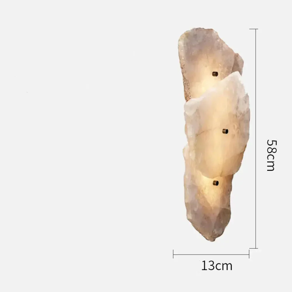 Raw Marble Wall Sconce - Image 3