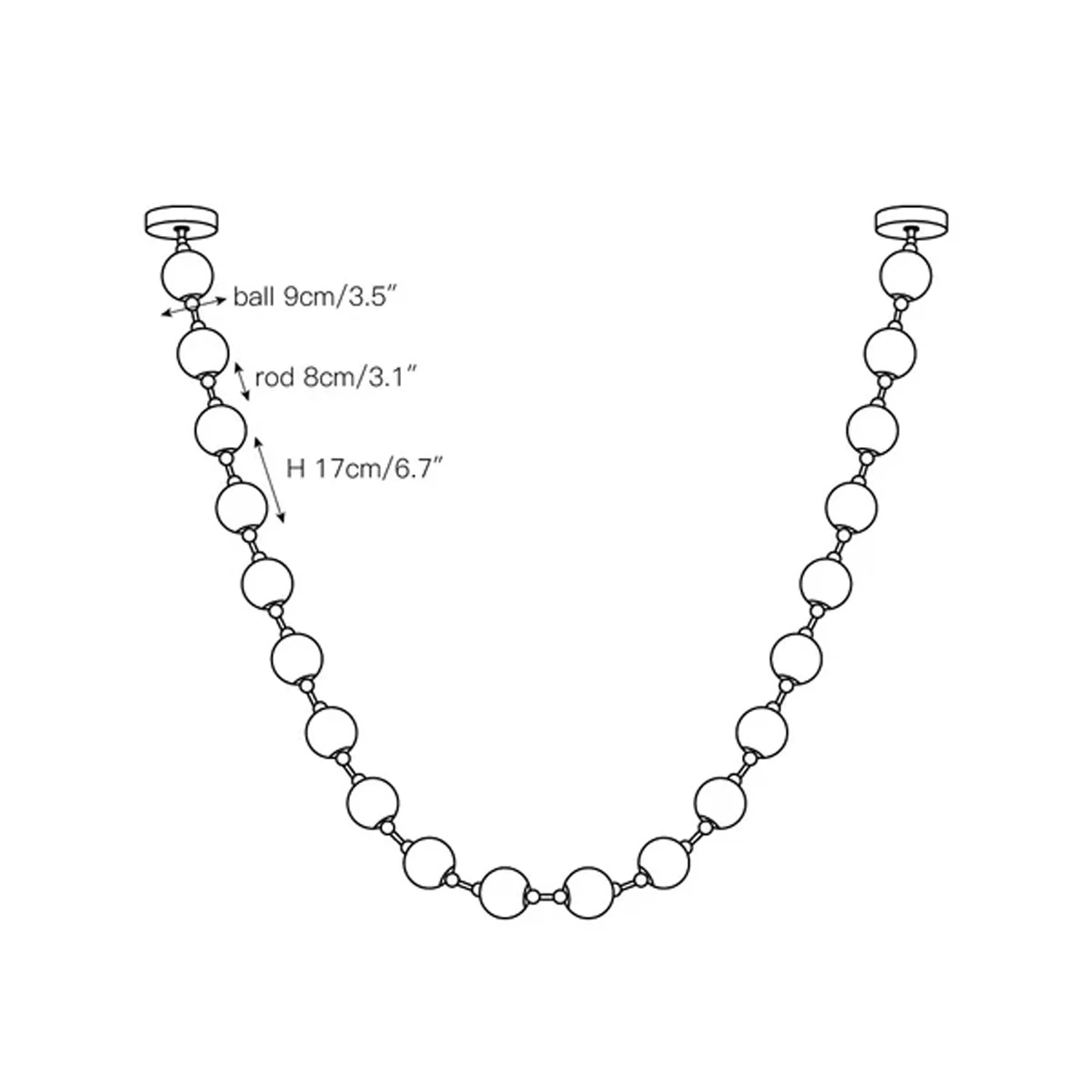 Strand Necklace Chandelier - Image 13