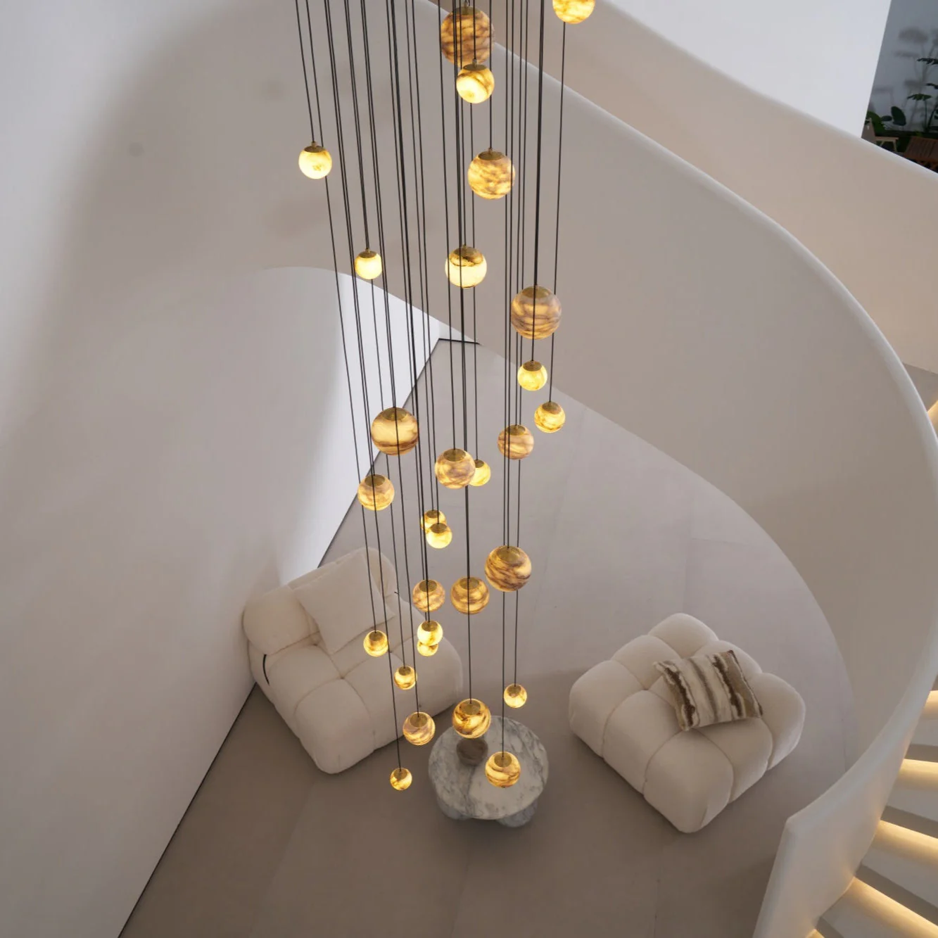 Sultana Alabaster Cluster Chandelier