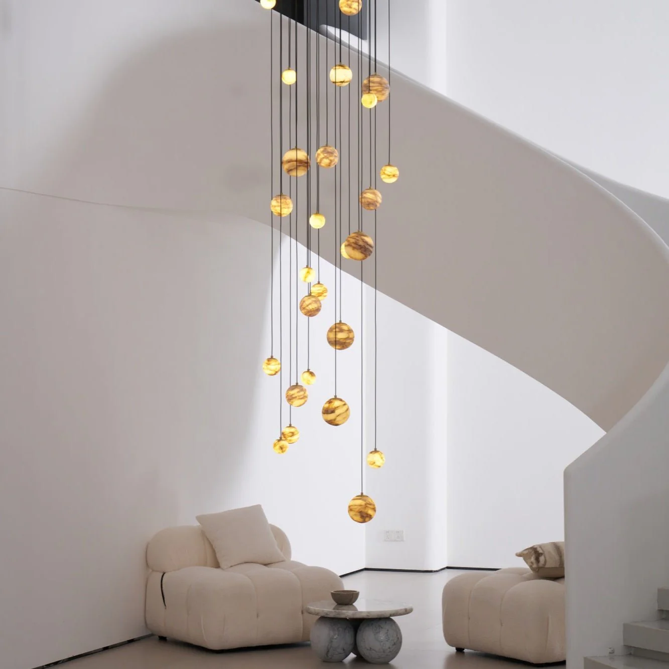 Sultana Alabaster Cluster Chandelier - Image 12