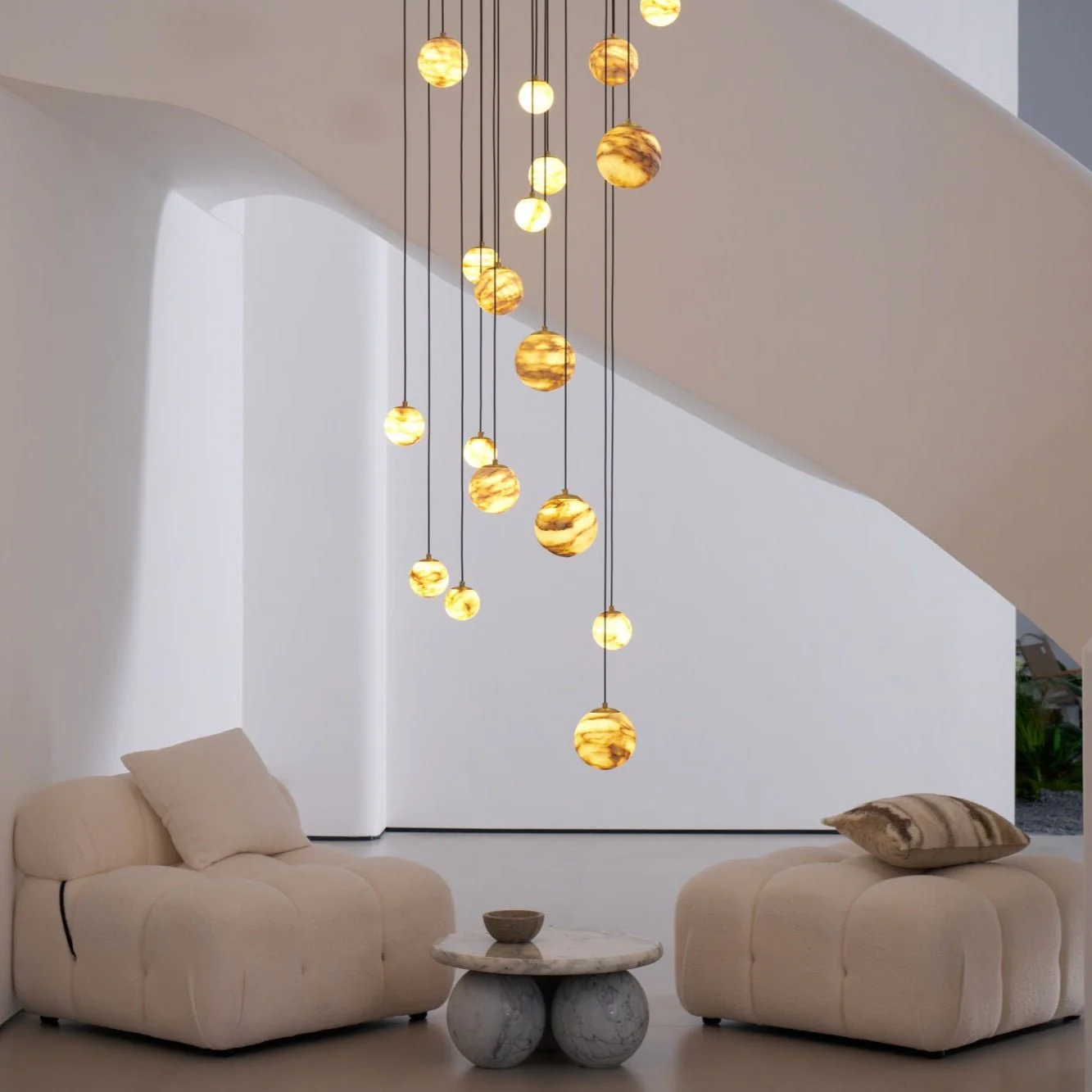 Sultana Alabaster Cluster Chandelier - Image 23