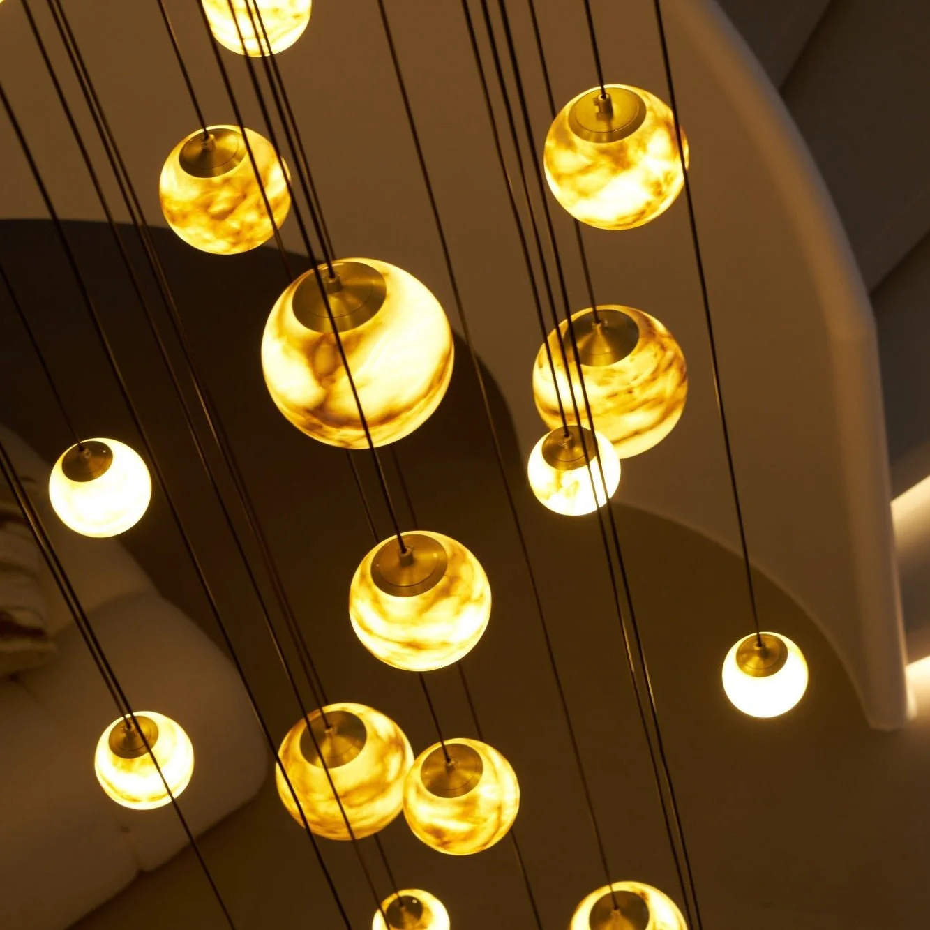 Sultana Alabaster Cluster Chandelier - Image 24