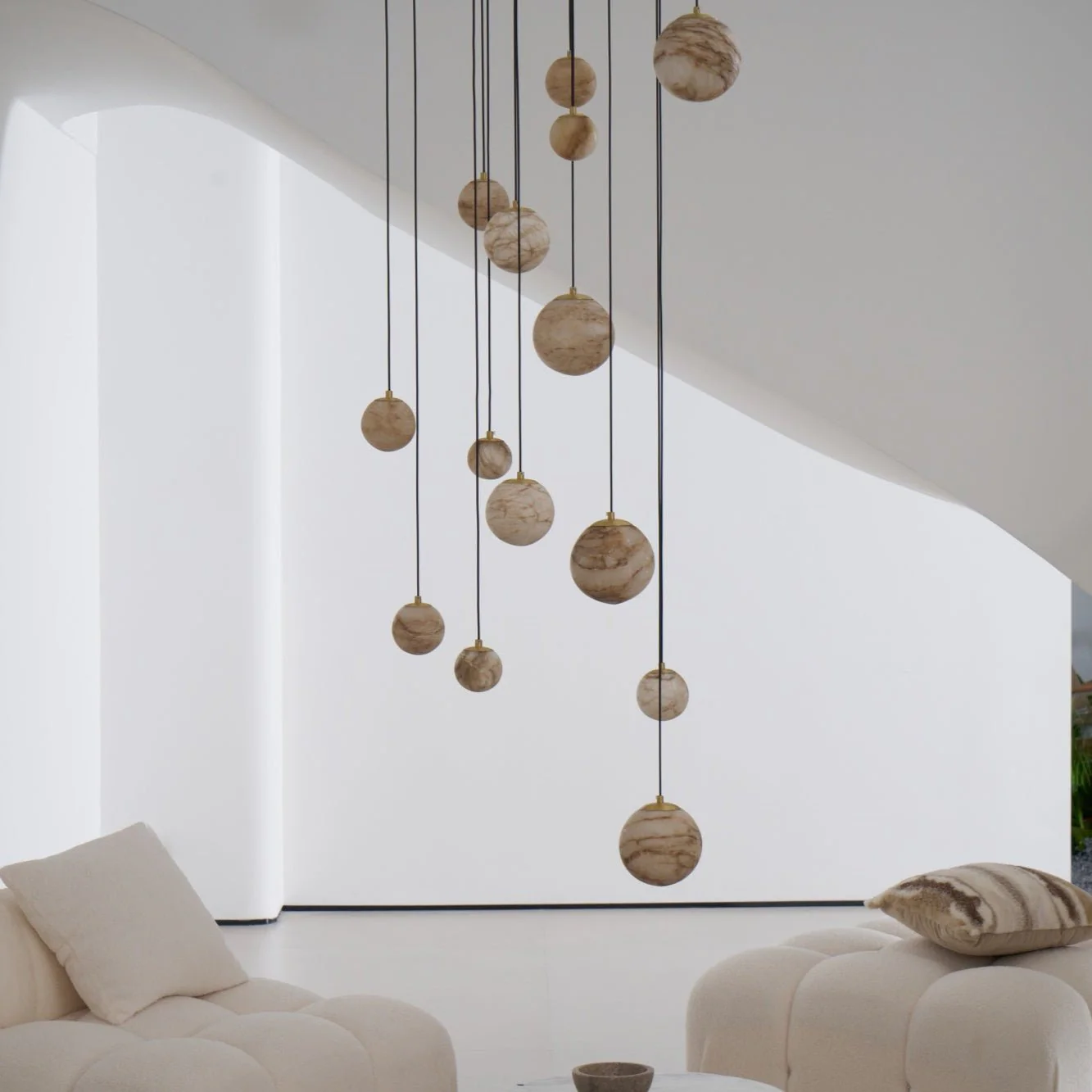 Sultana Alabaster Cluster Chandelier - Image 29