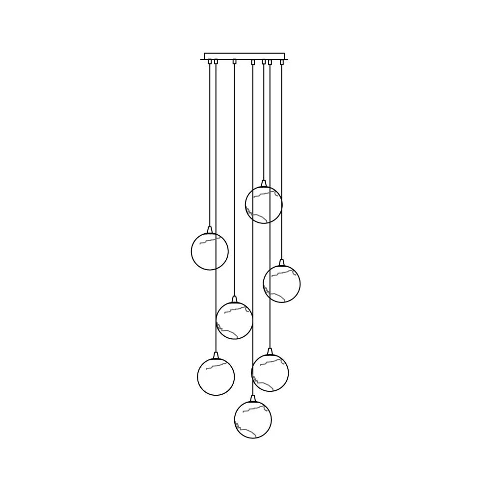 Sultana Alabaster Cluster Chandelier - Image 42