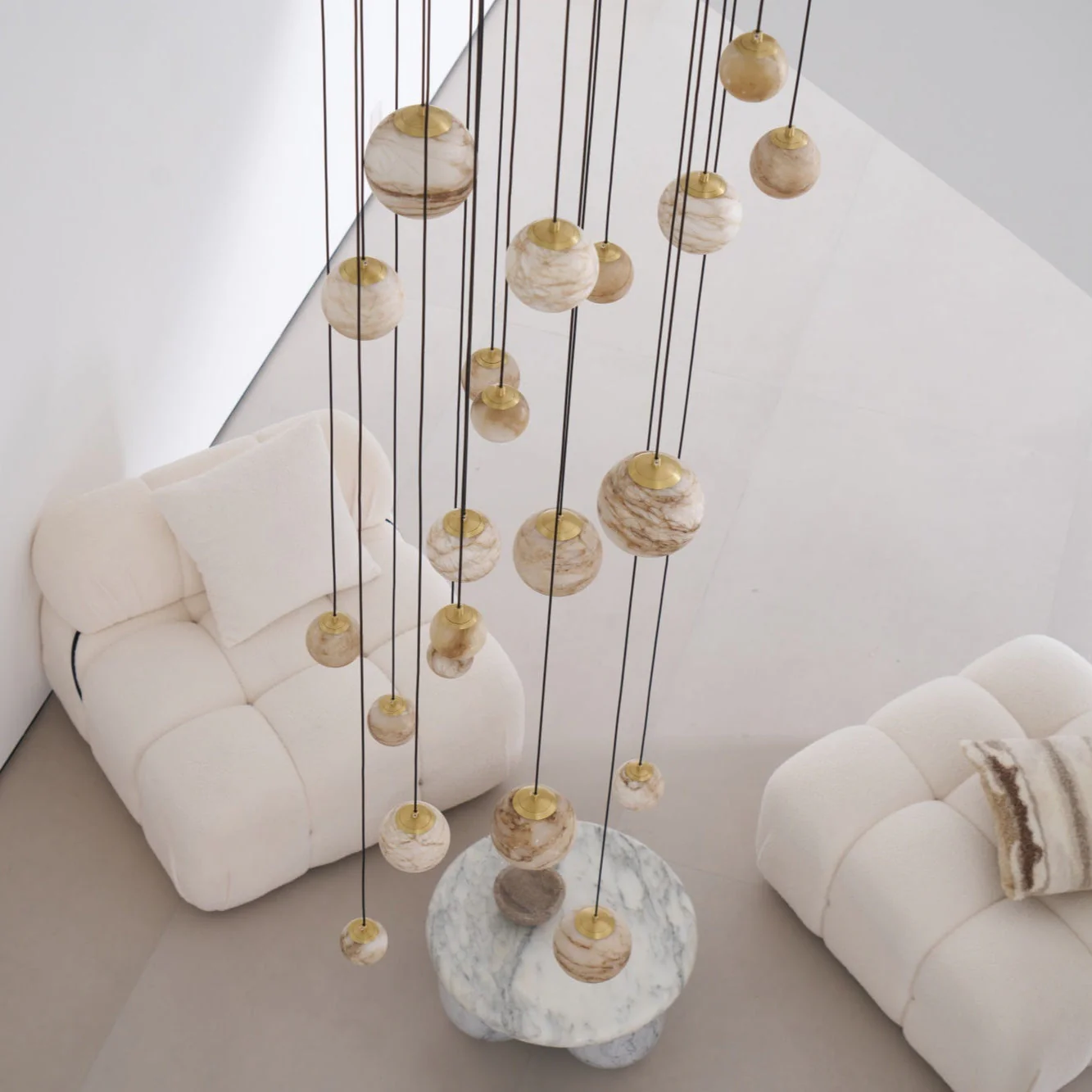 Sultana Alabaster Cluster Chandelier - Image 6