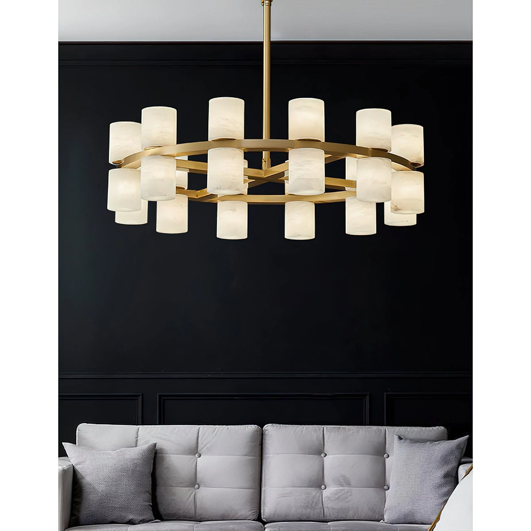 Tabitha Alabaster Chandelier - Image 7